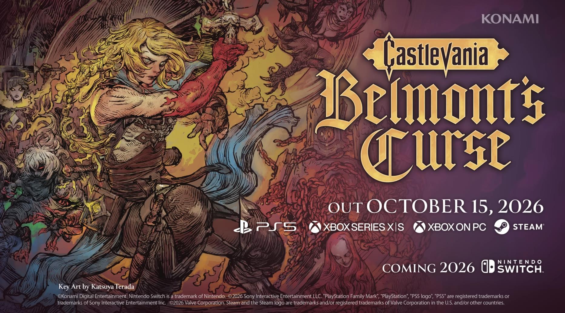 The exploration-based 2D action game “Castlevania: Belmont’s Curse” will be released on October 15
