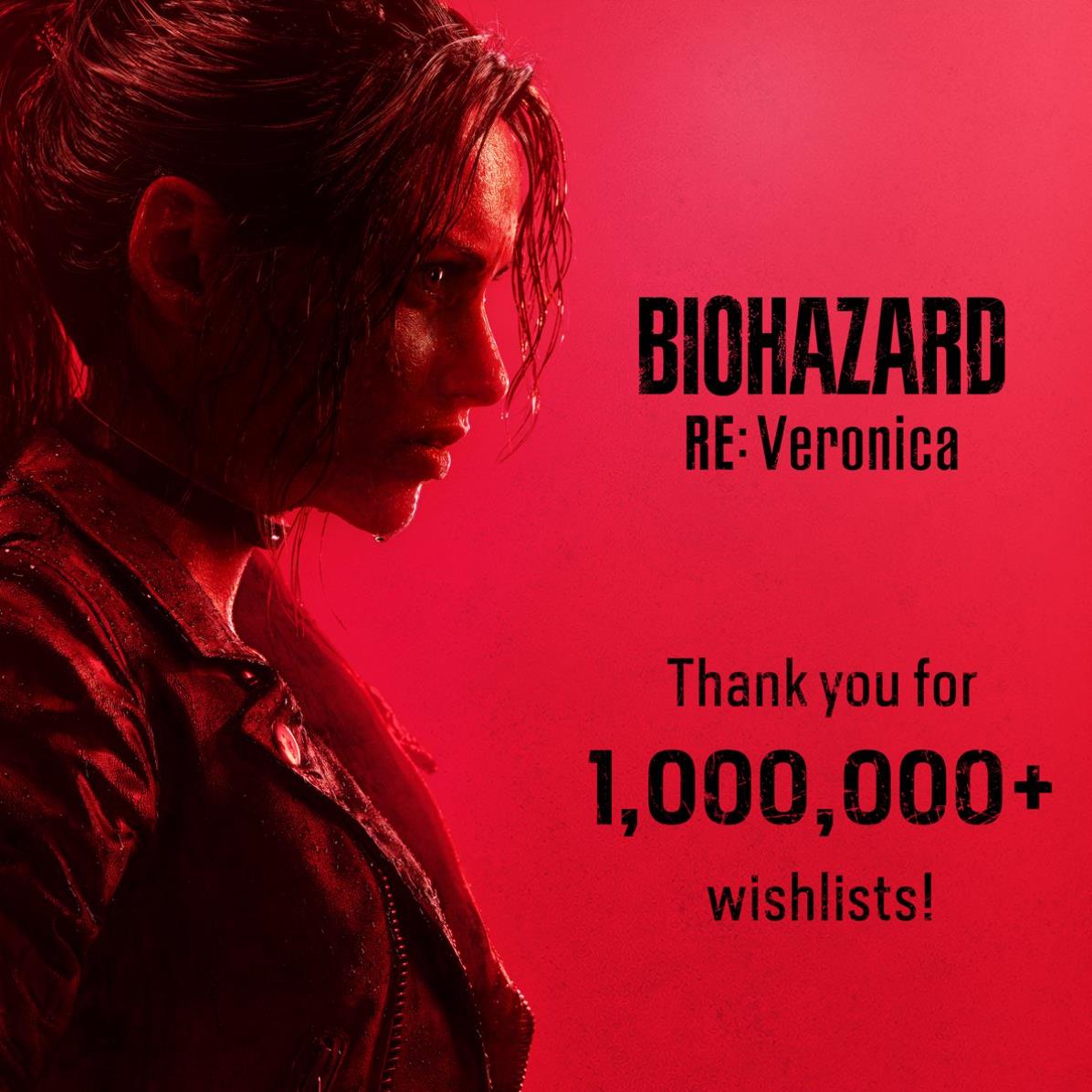 "Resident Evil: Veronica" remake has more than 1 million wishlist additions