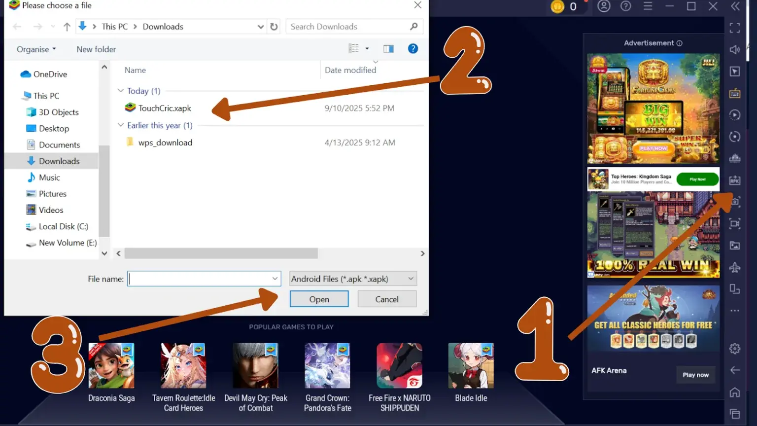 How to Download and Install TouchCric on PC step 6